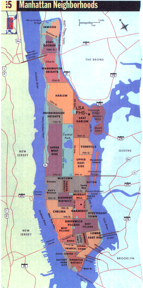 map of new york city area. Area map of New York City